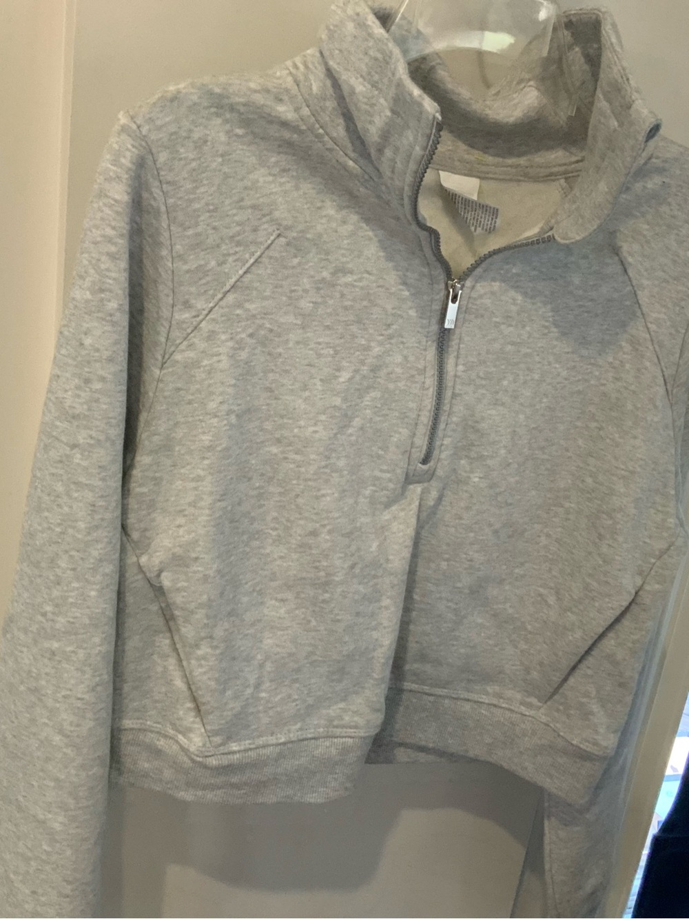 Women’s Grey Half-Zip Pullover Sweater nwt all in motion sku 3362